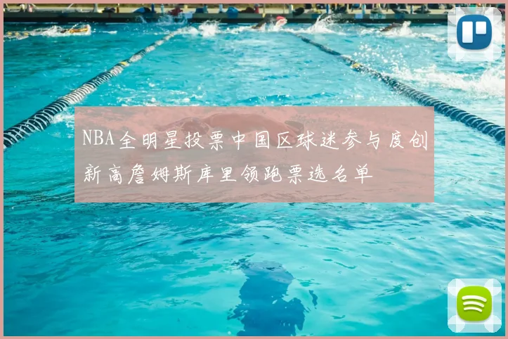 NBA全明星投票中国区球迷参与度创新高詹姆斯库里领跑票选名单